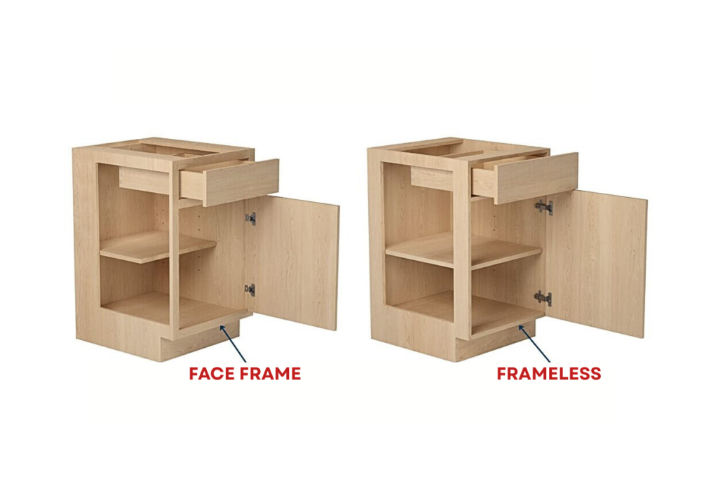 face frame vs frameless cabinets